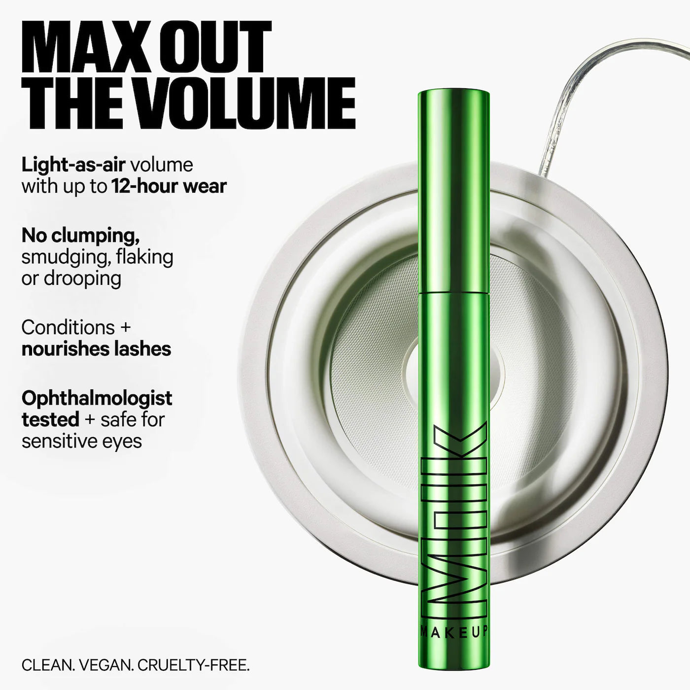 MILK MAKEUP - KUSH Big Hit Lifting + Volumizing Mascara | BOOM - blackest black | 8.5 g