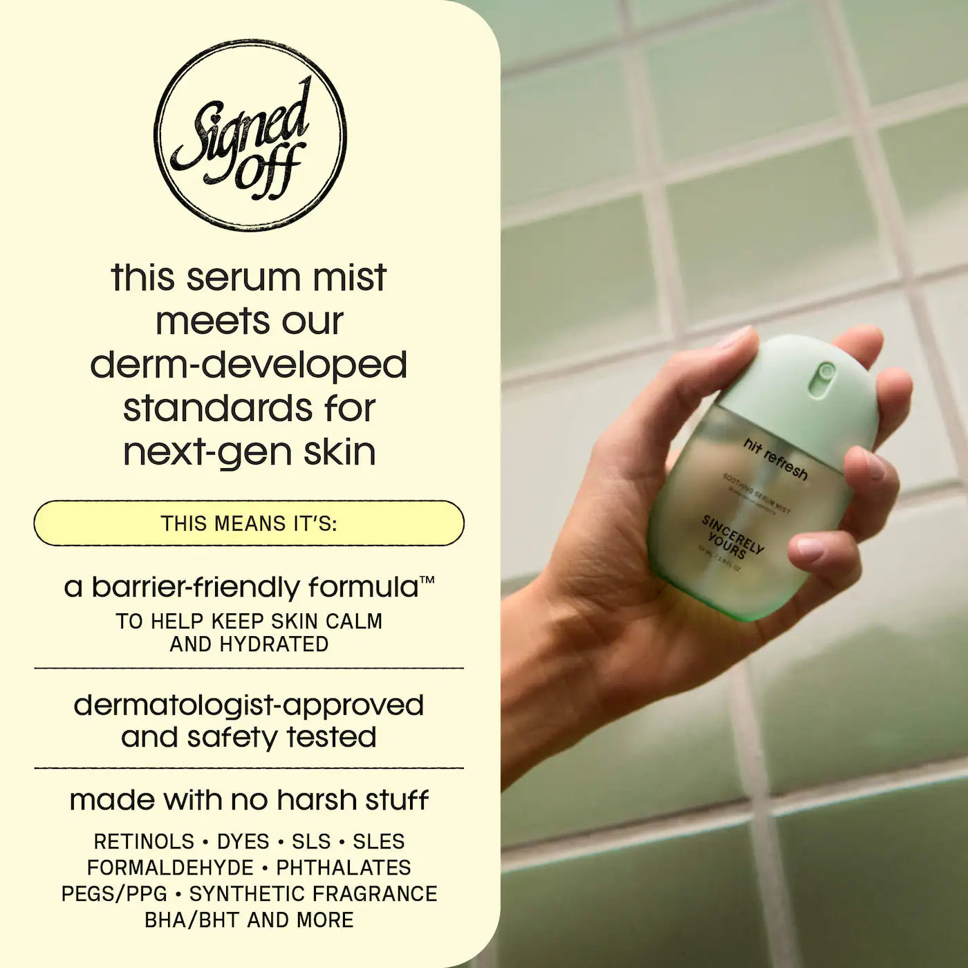 Sincerely Yours - Hit Refresh Soothing and Hydrating Serum Mist with Cucumber Extract | 55 mL