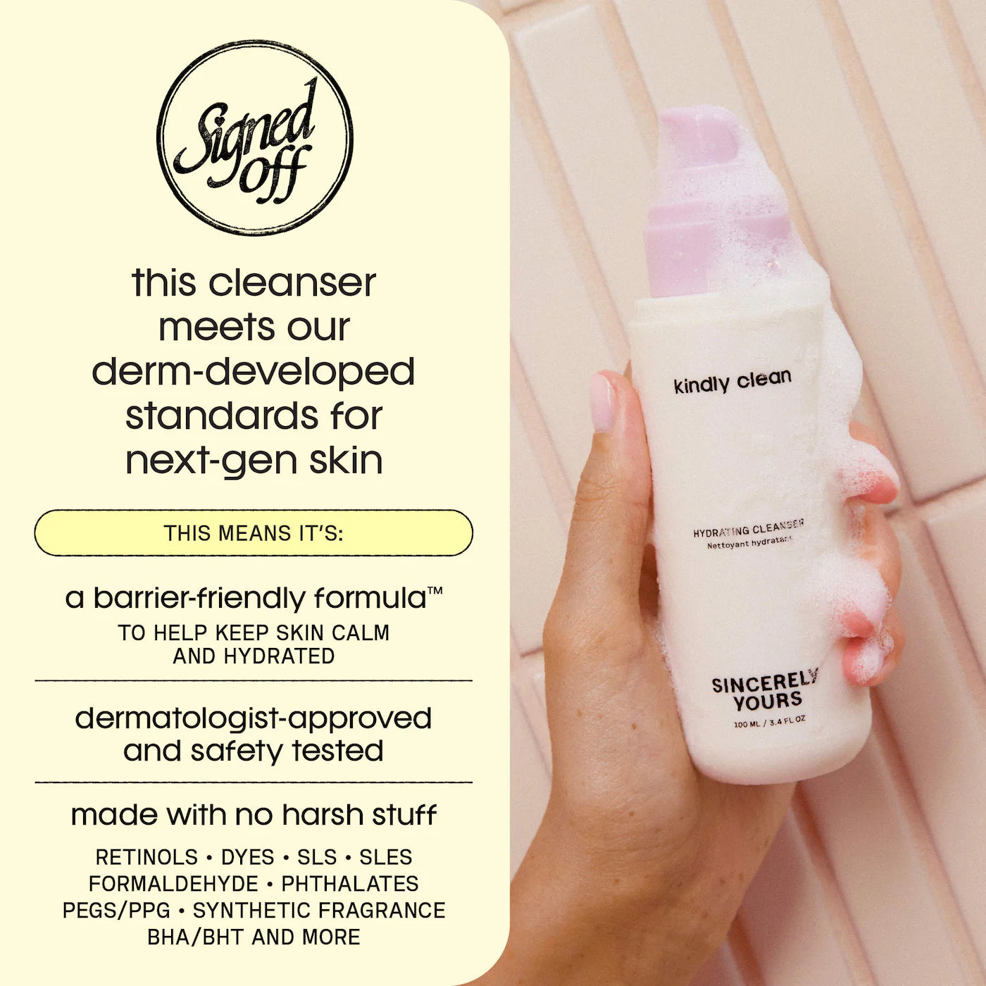 Sincerely Yours - Kindly Clean Hydrating and Soothing Foaming Gel Cleanser | 100 mL