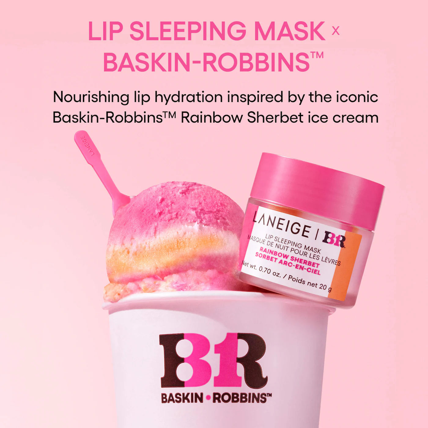 LANEIGE  x BR - Lip Sleeping Mask | 20 g |  RAINBOW SORBET | LIMITED EDITION