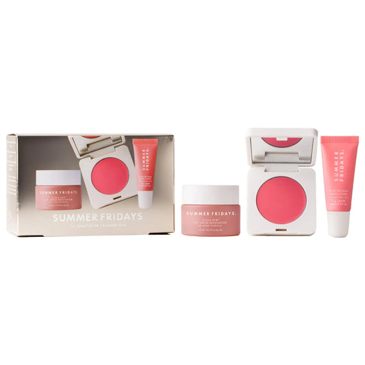Summer Fridays - Summer Fridays - The Dewy Pink Set with mini Lip Butter Balm in Pink Sugar