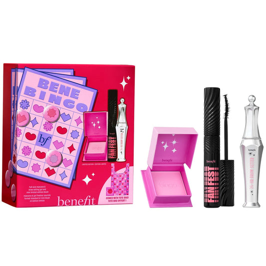 Benefit Cosmetics - Benebingo full-size mascara, brow setting gel & blush makeup gift set