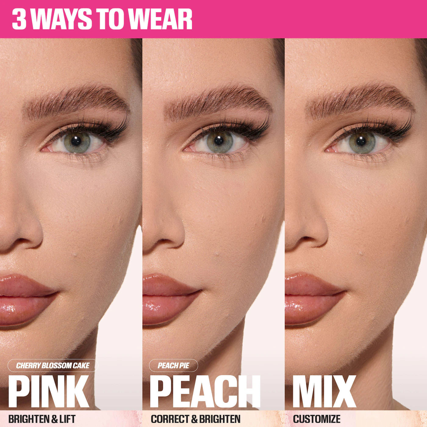 Huda Beauty - Easy Bake Loose Powder Brightening + Correcting Duo | Cherry Peach - cherry blossom cake (sheer soft pink) & peach pie (light peach)