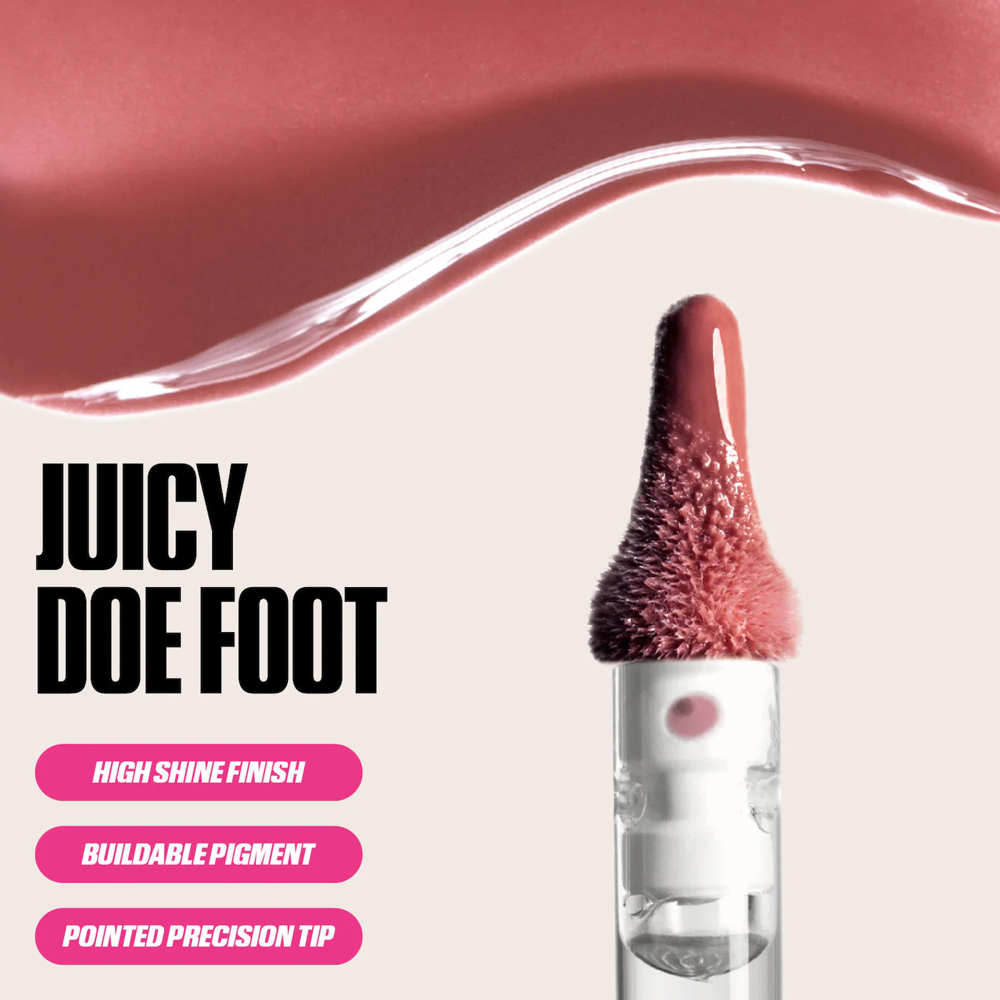 HUDA BEAUTY - Make Out Sesh Lip Stain and Lip Gloss Duos | Rosy Bombshell