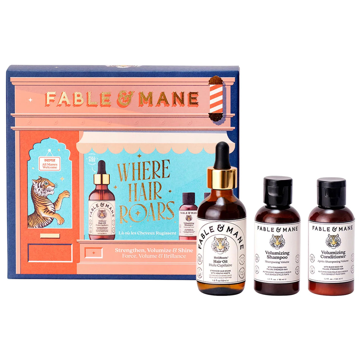 Fable & Mane - Where Hair Roars – Strength & Volume Gift Set
