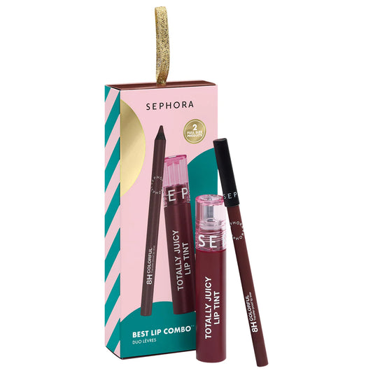 SEPHORA - Best Lip Combo Duo Gift Set: Totally Juicy Lip Tint & Lip Liner | Deep nude