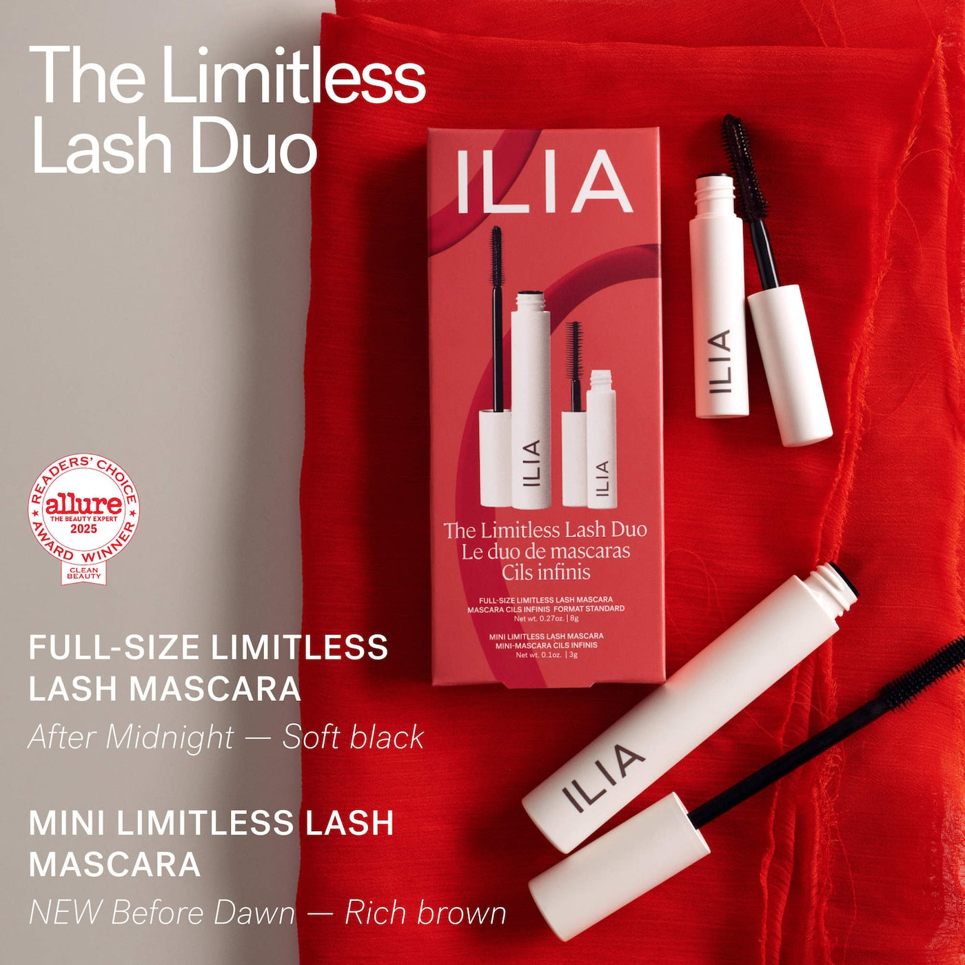 ILIA - The Limitless Lash Duo - Black & Brown Mascara Gift Set