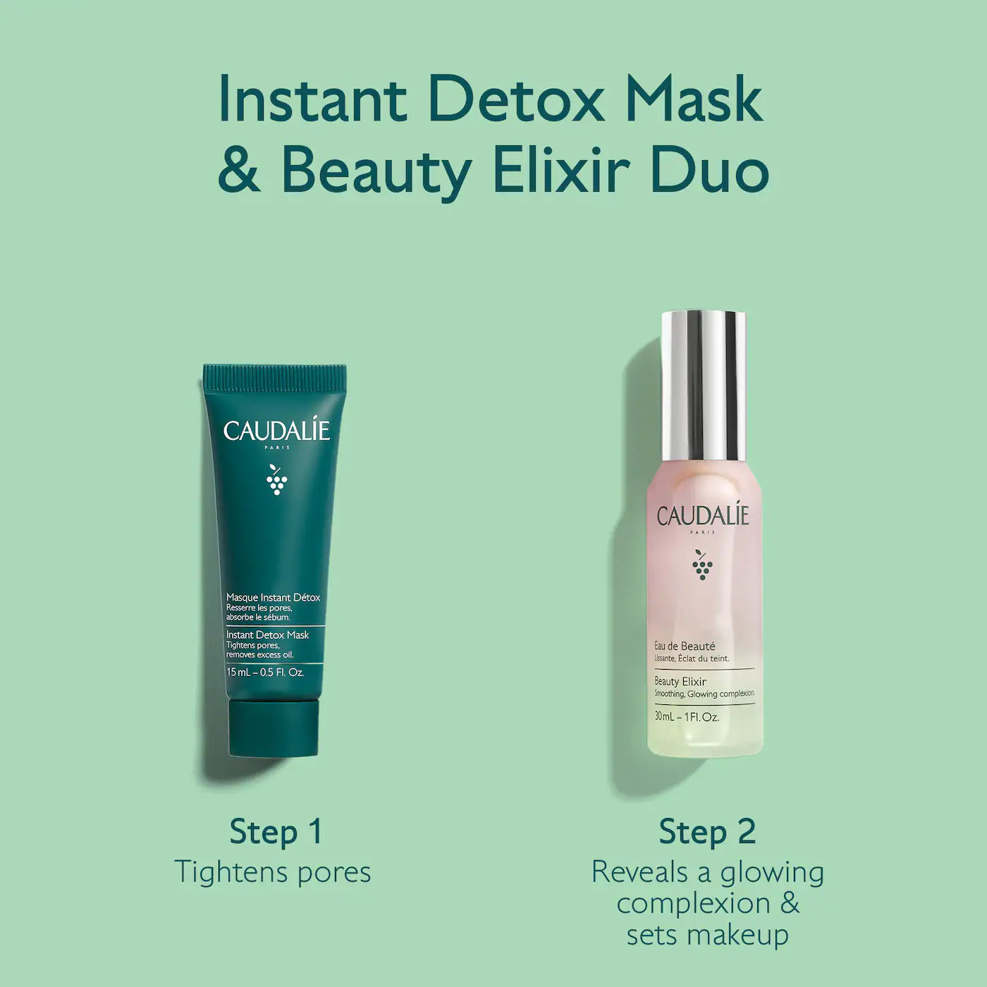 Caudalie - Beauty Elixir & Detox Mask Duo Gift Set