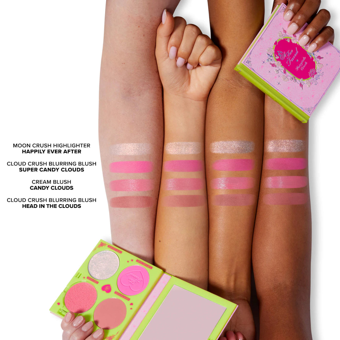 Too Faced - Fairytale Crush Blush & Highlighter Palette Makeup Set