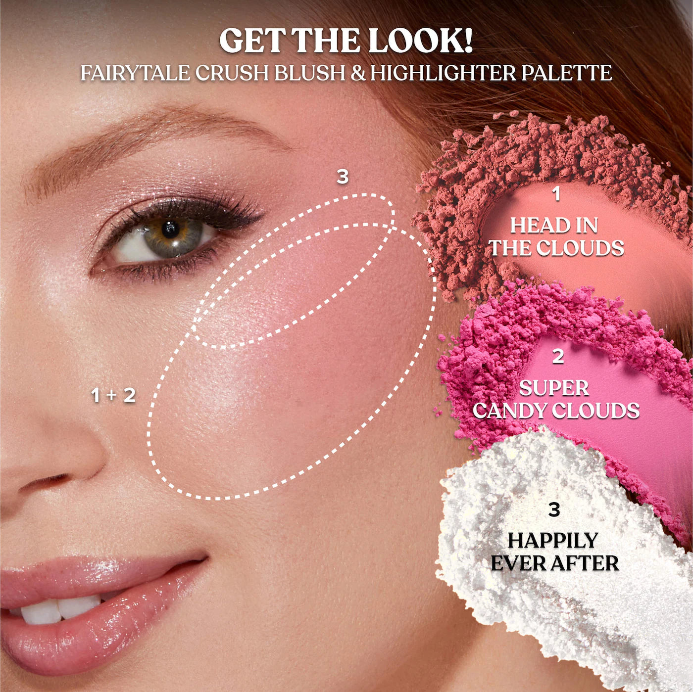 Too Faced - Fairytale Crush Blush & Highlighter Palette Makeup Set