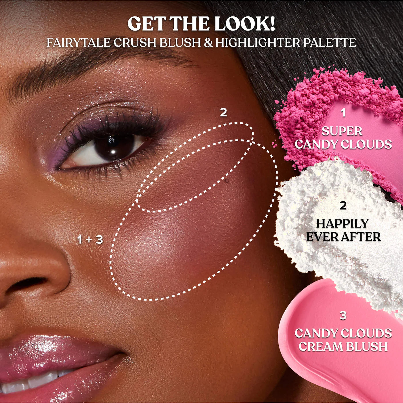 Too Faced - Fairytale Crush Blush & Highlighter Palette Makeup Set