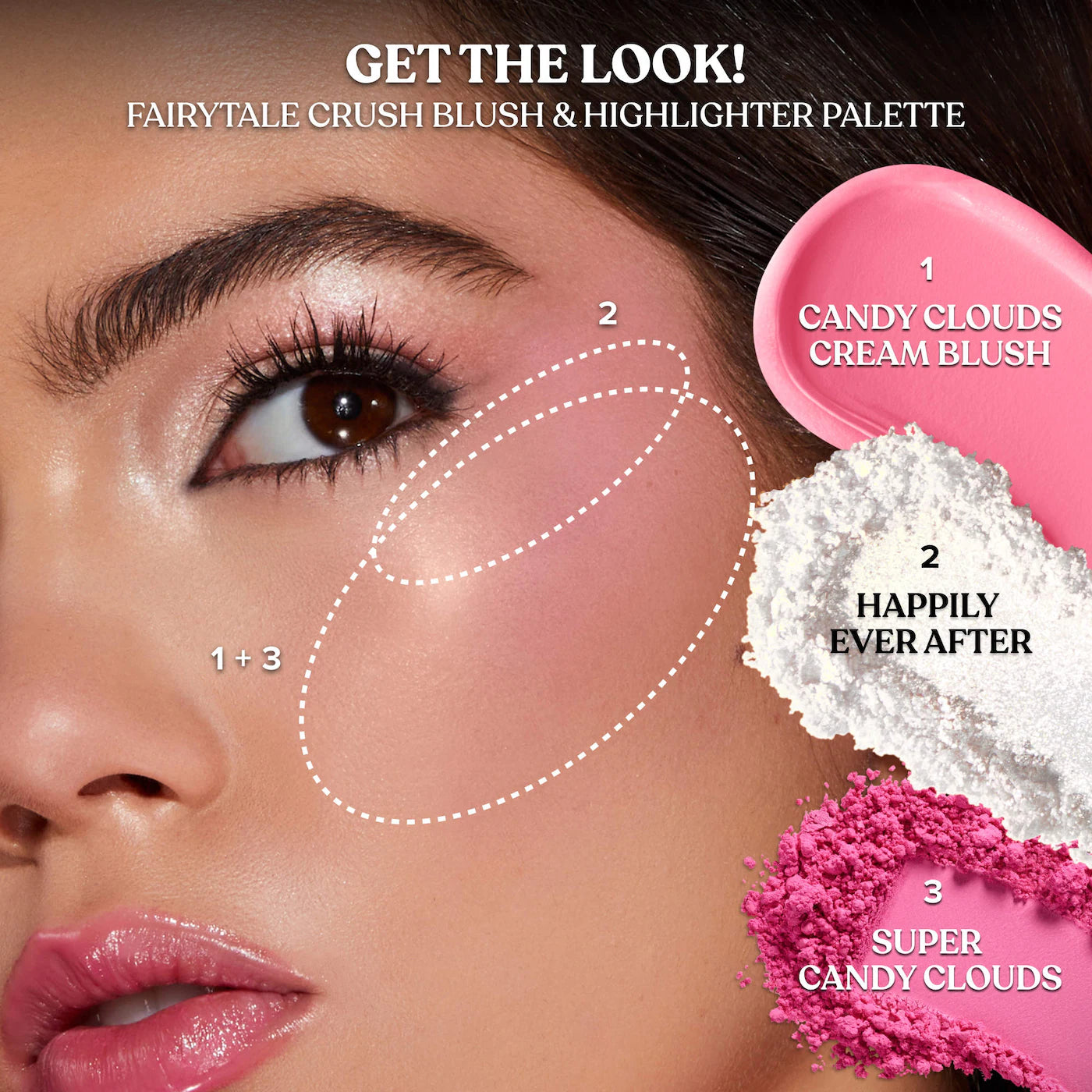 Too Faced - Fairytale Crush Blush & Highlighter Palette Makeup Set