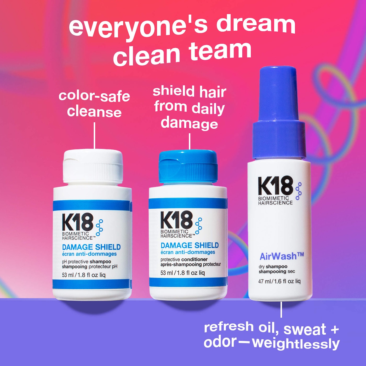 K18 Biomimetic Hairscience - Clean Streak Minis Hair Gift Set
