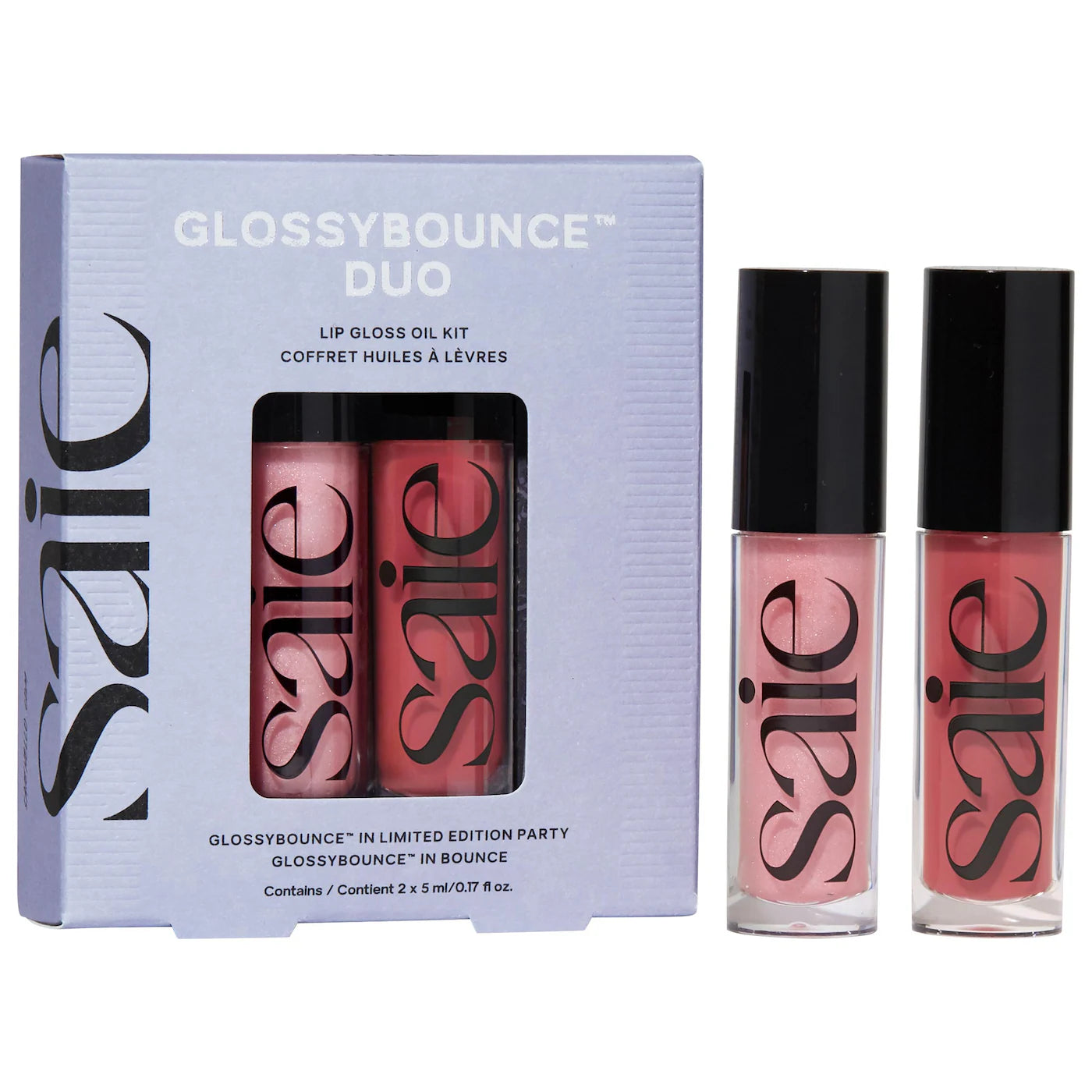 Saie - Glossybounce™ Lip Gloss-Oil Duo Gift Set (2025-2026)