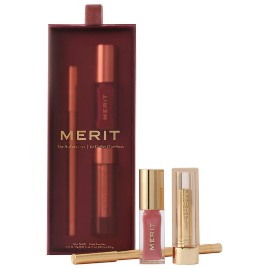 MERIT - The Archival Lip Essentials Gift Set