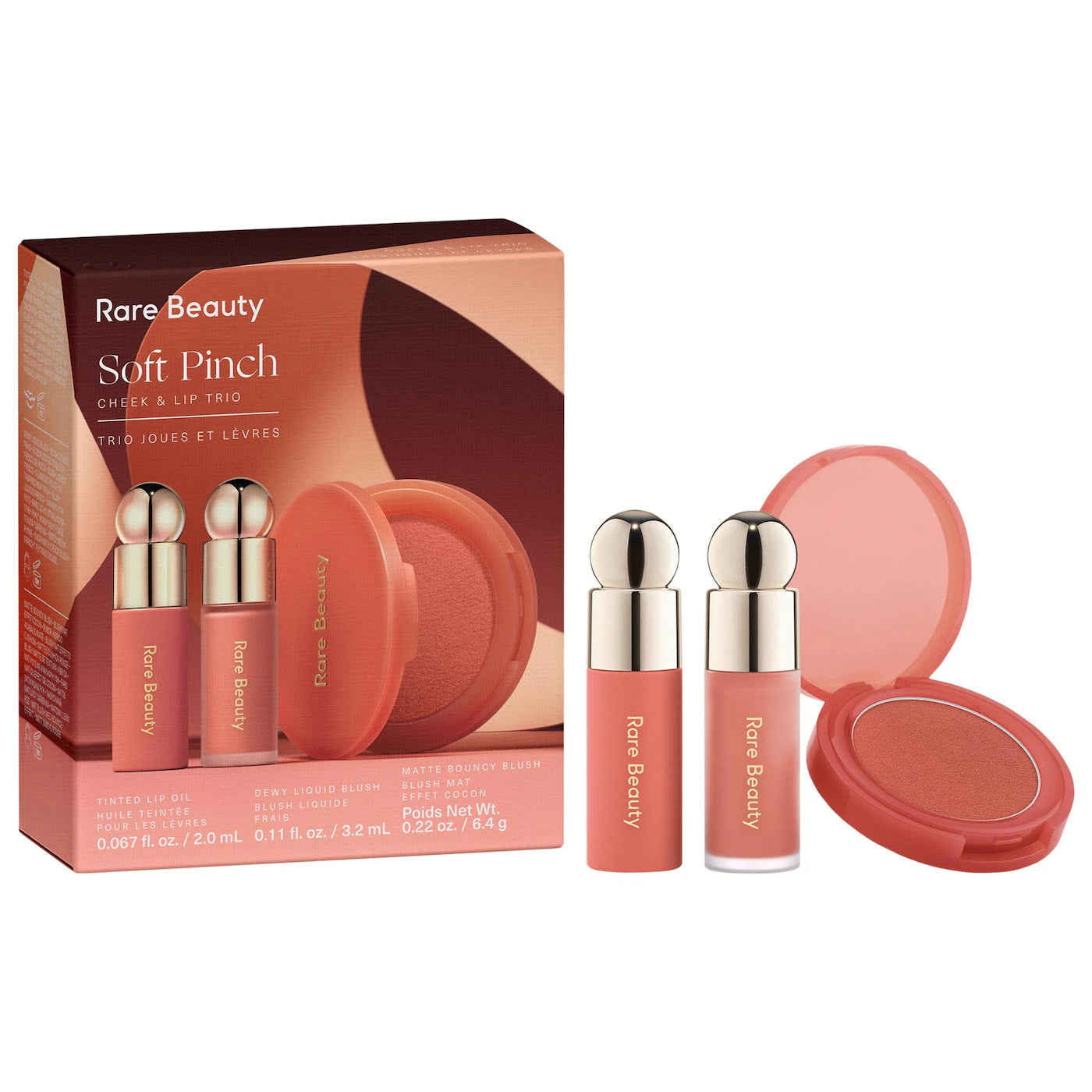 RARE BEAUTY - Soft Pinch Cheek & Lip Trio Makeup Gift Set