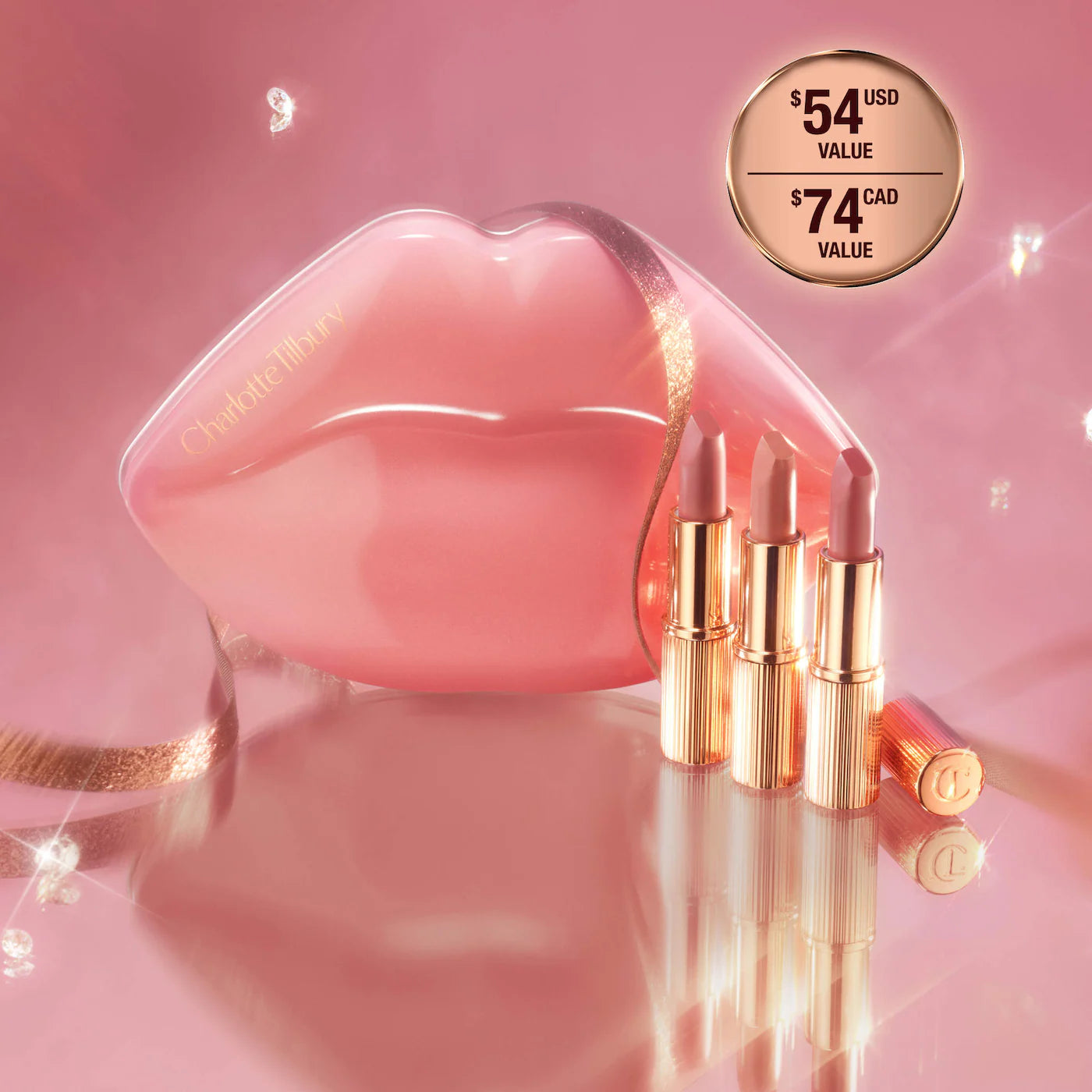Charlotte Tilbury  - Mini Iconic Hollywood Lipstick Trio Gift Set