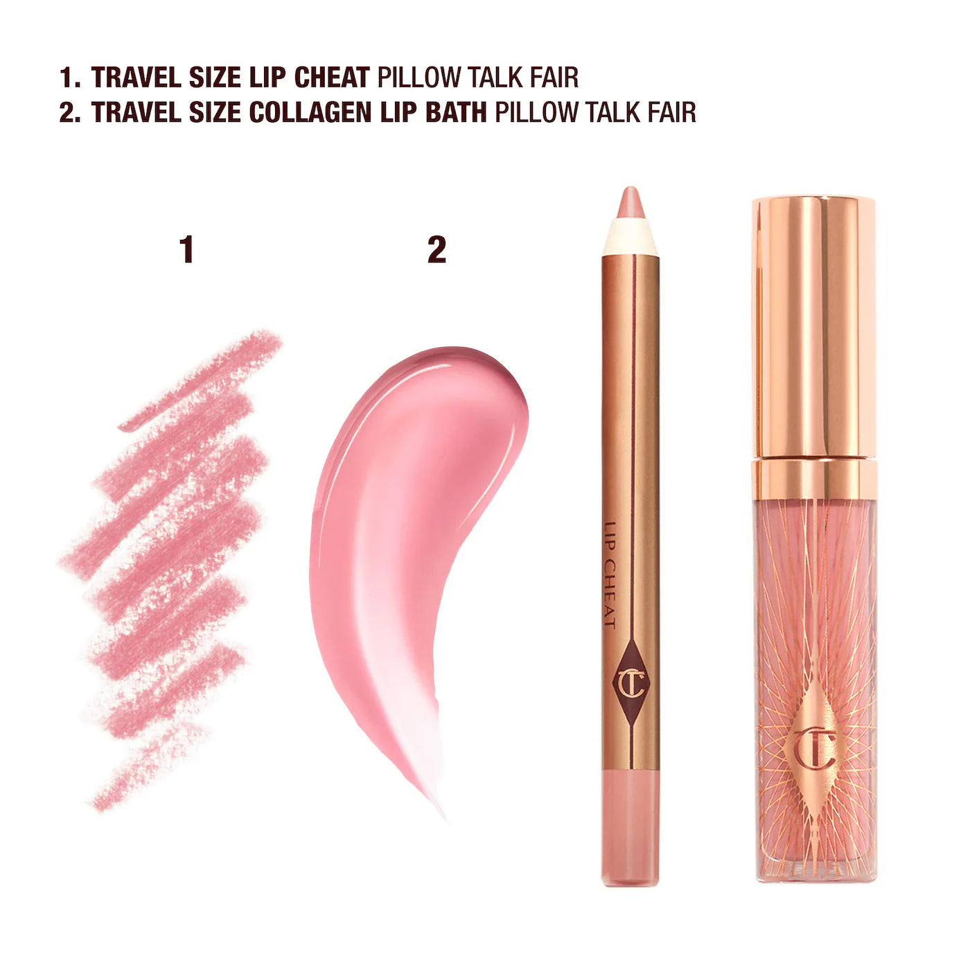 Charlotte Tilbury - PILLOW TALK MINI GLOSSY LIPS DUO