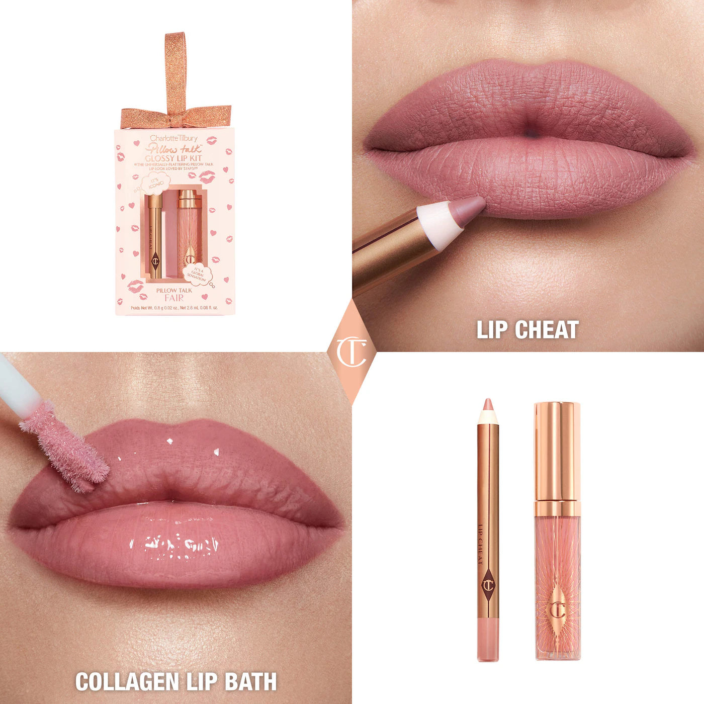 Charlotte Tilbury - PILLOW TALK MINI GLOSSY LIPS DUO