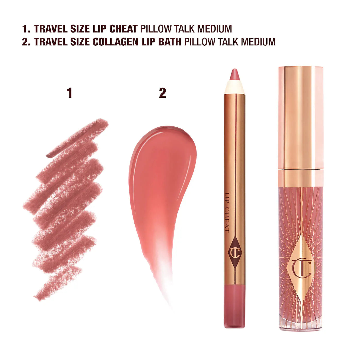Charlotte Tilbury - PILLOW TALK MINI GLOSSY LIPS DUO