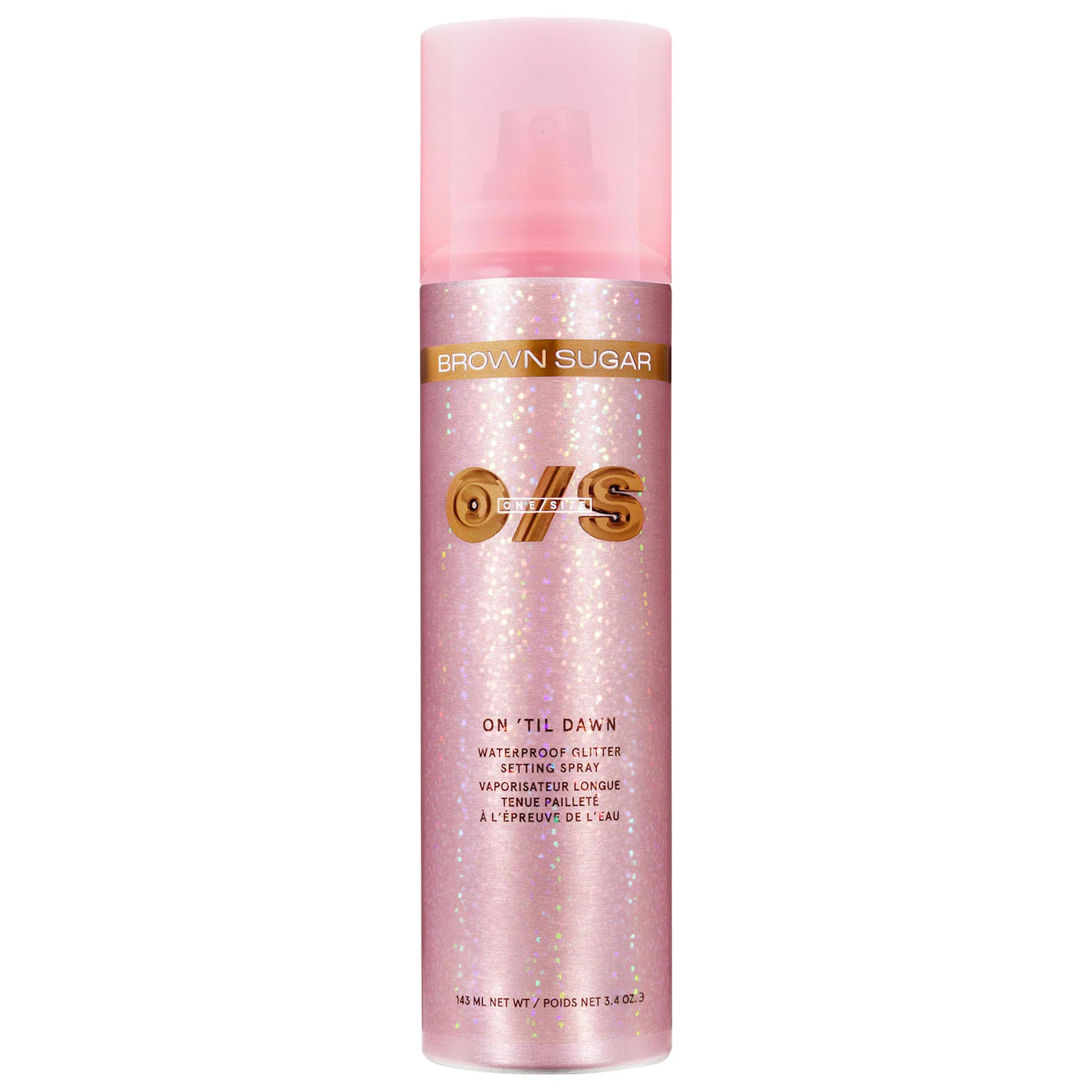 ONE/SIZE by Patrick Starrr - On 'Til Dawn Waterproof GLITTER Setting Spray | 143 mL | Brown Sugar