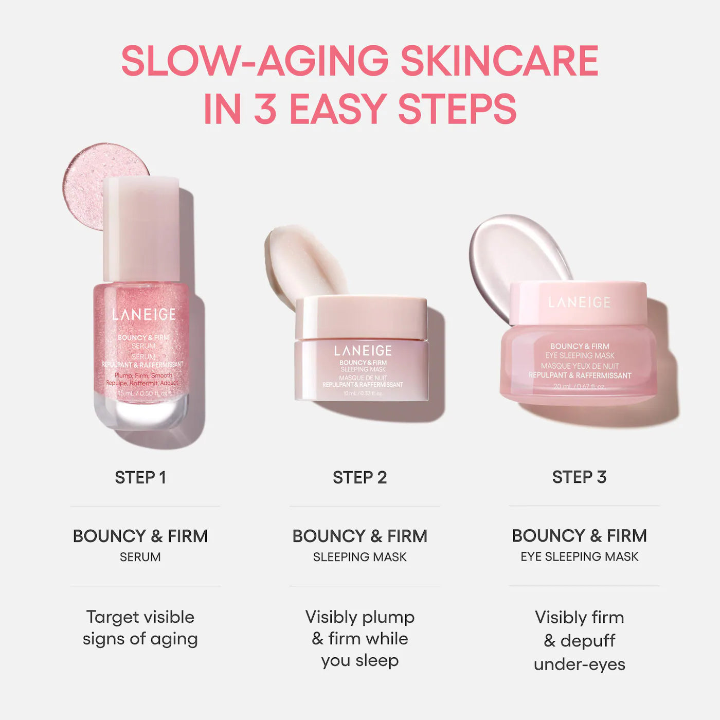LANEIGE - Bouncy Skin On the Go Set for Plumping and Firming