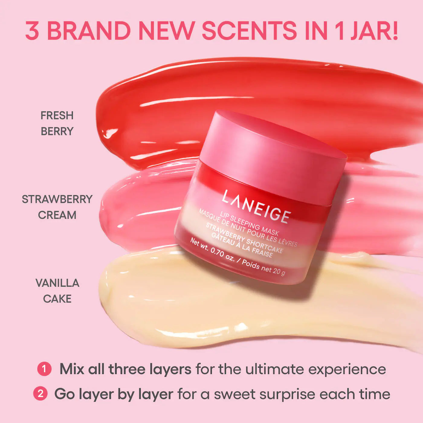 LANEIGE - Berry Sweet Lip Treatment Minis Trio Set