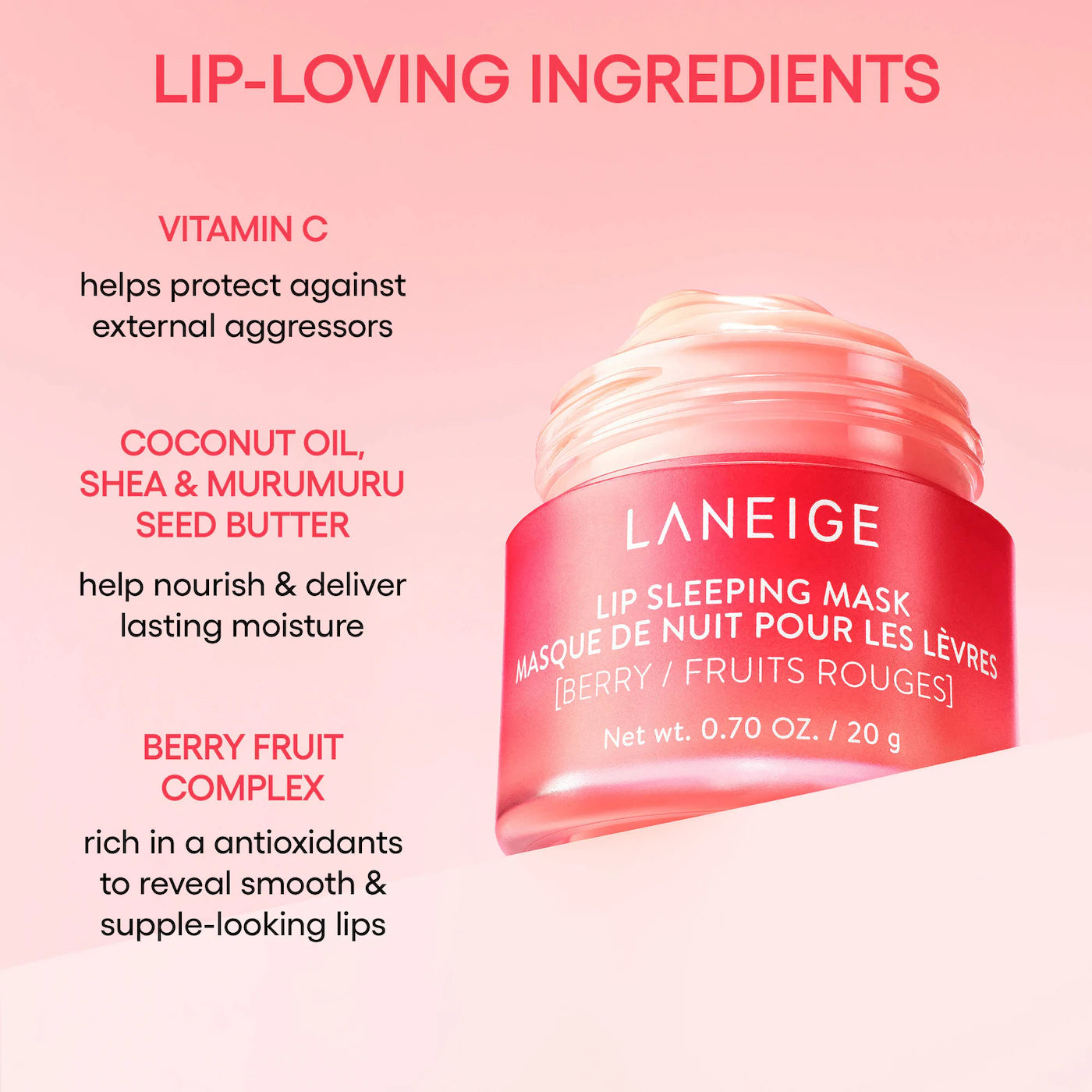 LANEIGE - Berry Sweet Lip Treatment Minis Trio Set