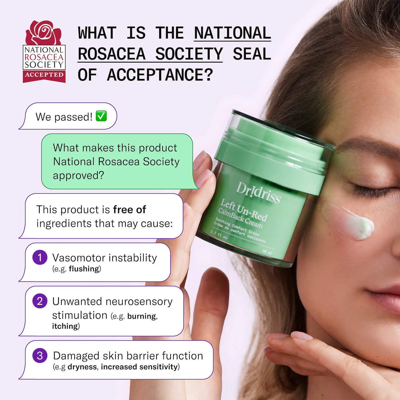 Dr. Idriss - Left Un-Red CalmBack Rich Face Moisturizer for Redness and Skin Barrier Health | 50 mL