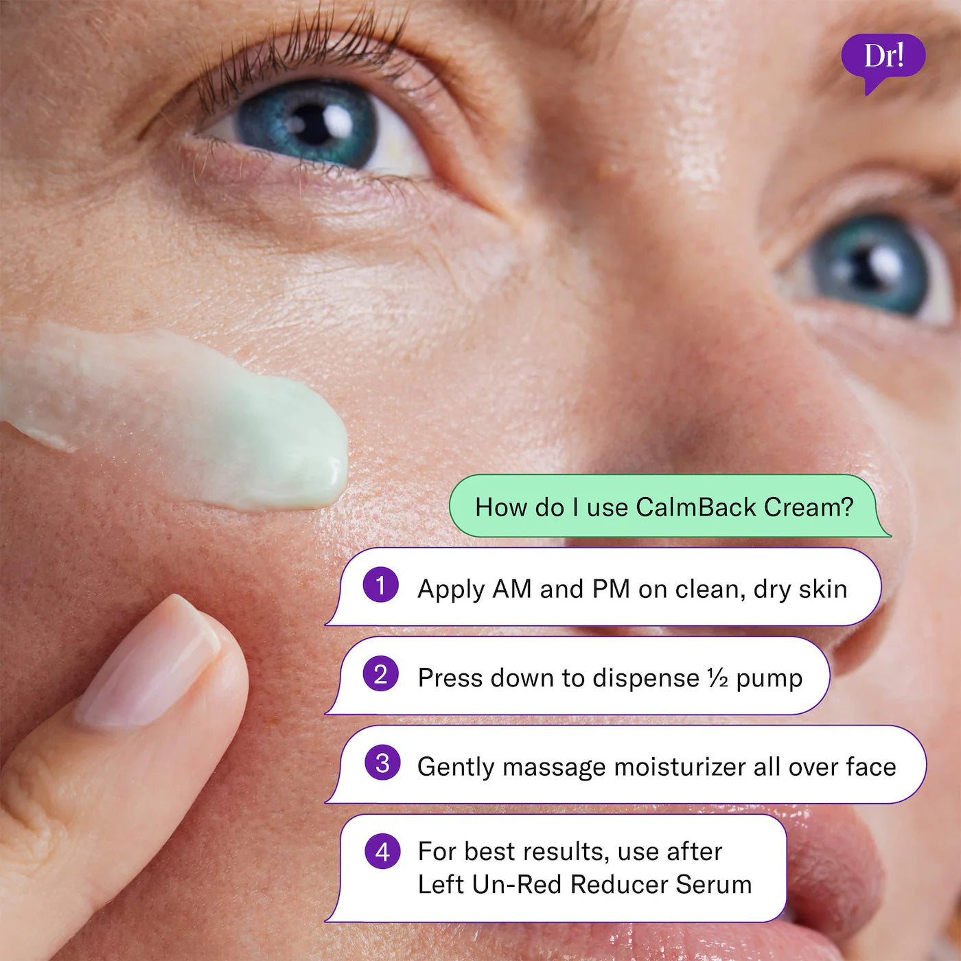 Dr. Idriss - Left Un-Red CalmBack Rich Face Moisturizer for Redness and Skin Barrier Health | 50 mL