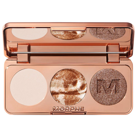 Morphe - Dazzling Metallics Trophy Wife Eyeshadow Trio | Champagne On Tap
