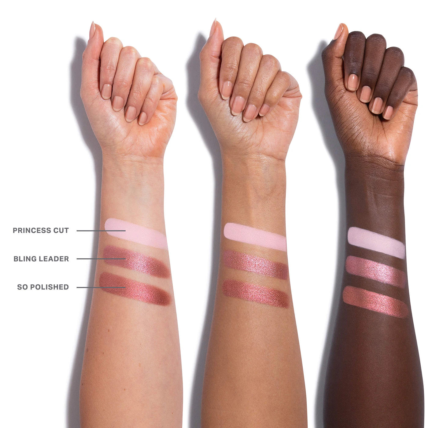 Morphe - Dazzling Metallics Trophy Wife Eyeshadow Trio | Pinky Ring