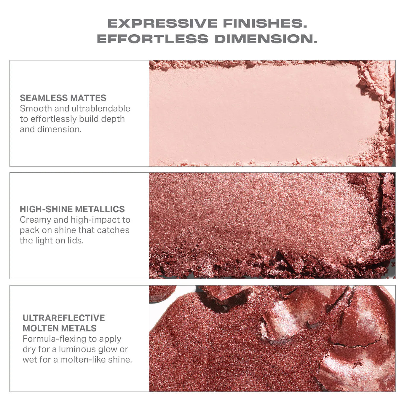Morphe - Dazzling Metallics Trophy Wife Eyeshadow Trio | Pinky Ring