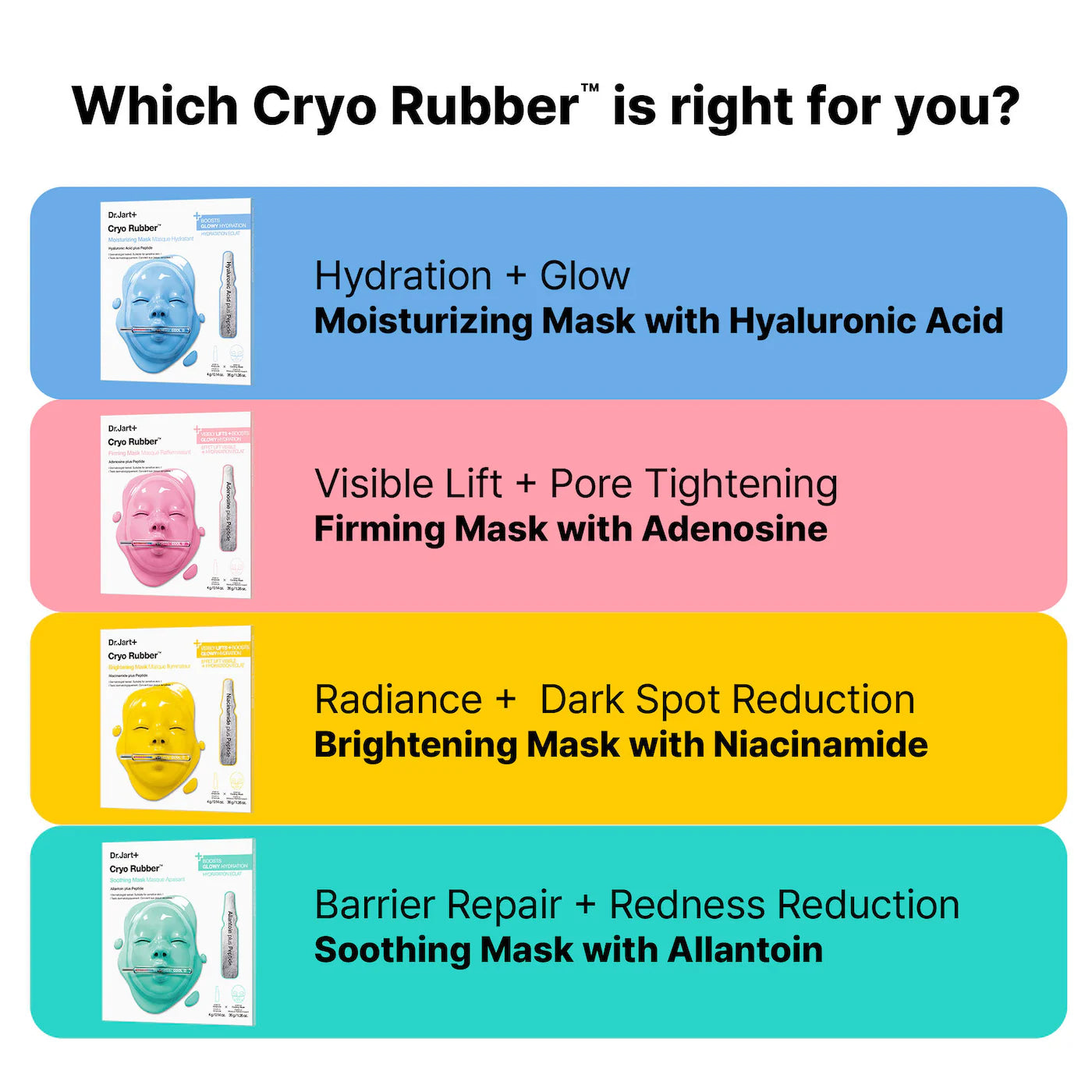 Dr. Jart+ - Cryo Rubber™ Brightening Face Mask with Niacinamide