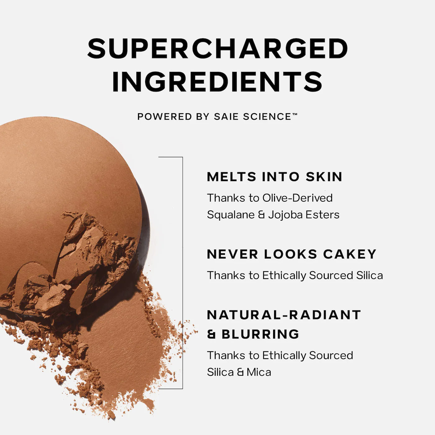 Saie - SuperSuede™ Radiant Talc-Free Baked Powder Bronzer