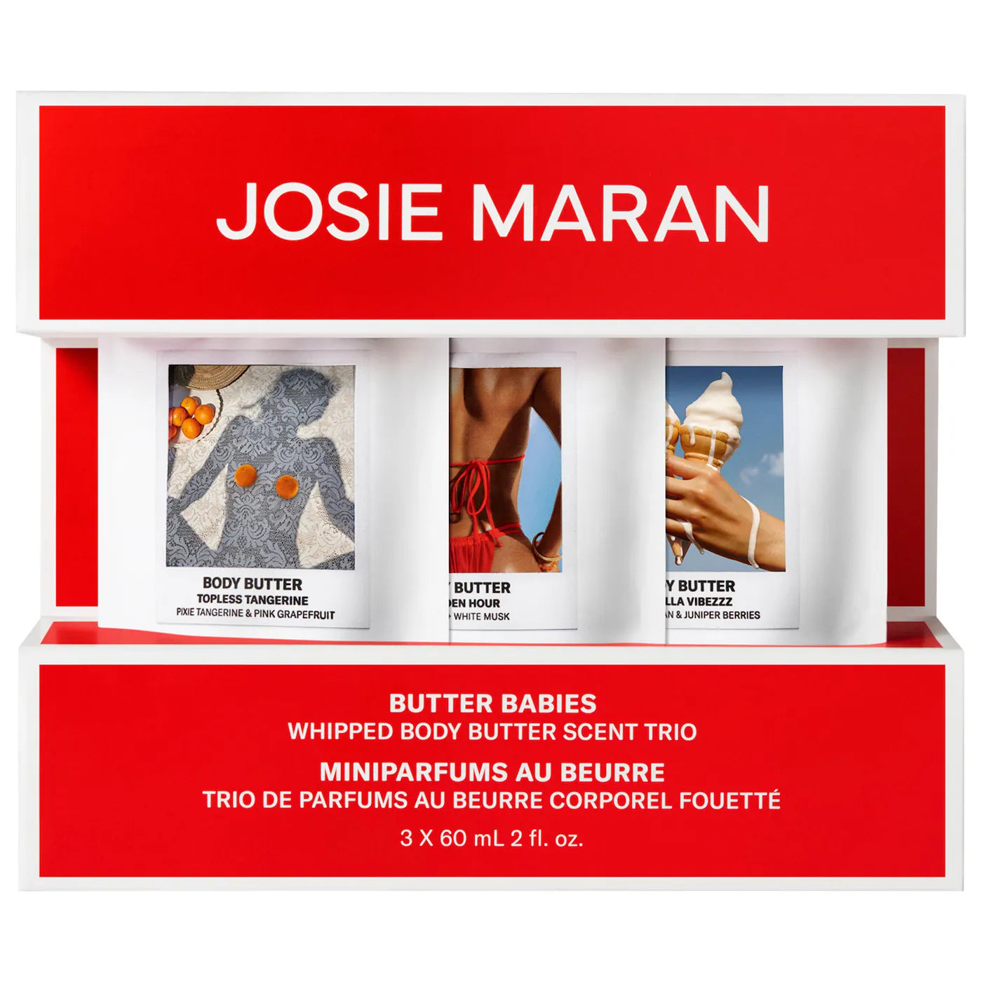 Josie Maran - Bite-Sized Butters Mini Whipped Body Butter 3-Piece Gift Set