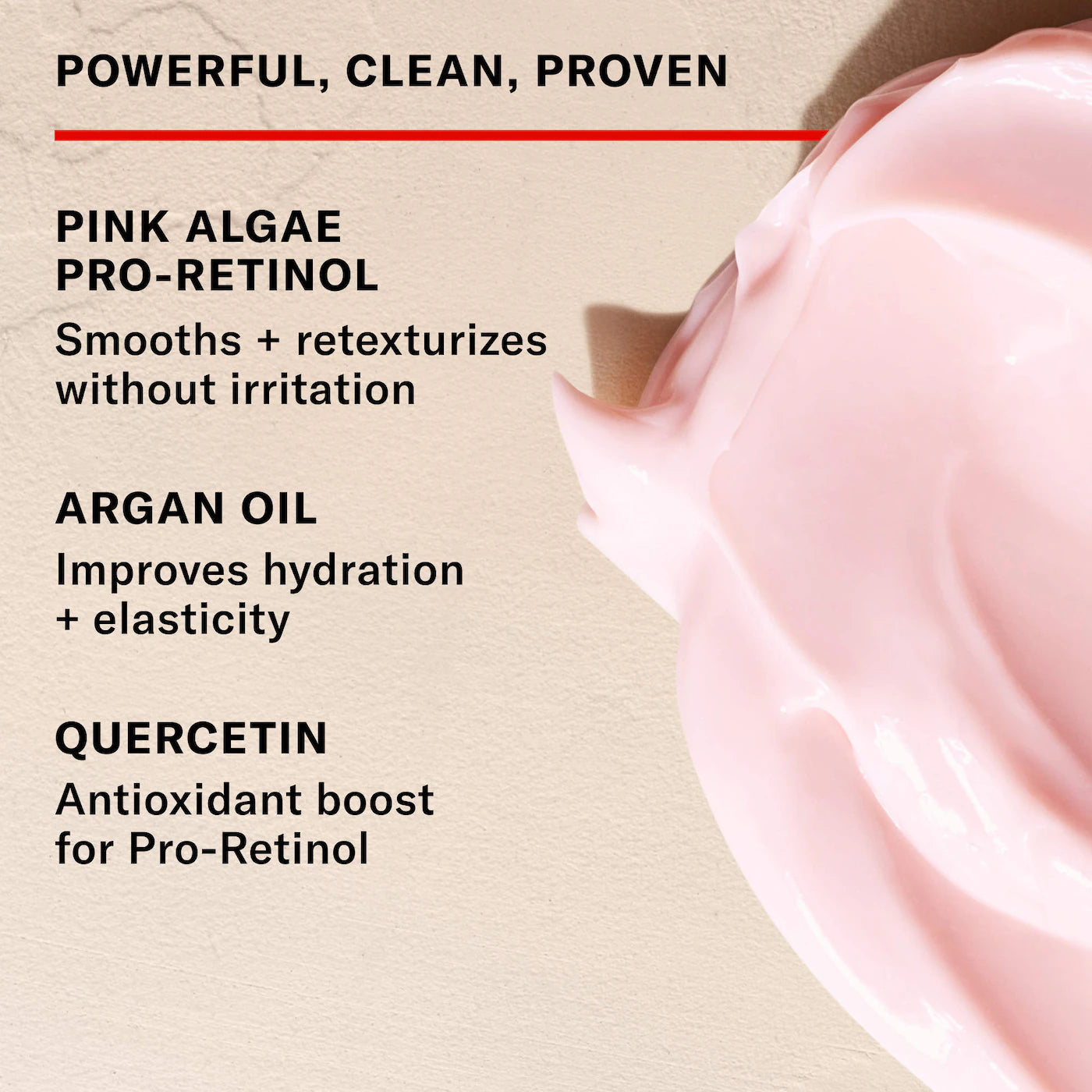 JOSIE MARAN - Pink Algae Pro-Retinol Body Butter for Anti-Aging and KP | Always Nude, Unscented
