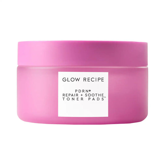 Glow Recipe - PDRN Repair + Soothe Korean Prickly Pear Toner Pads for Skin Barrier Repair | 60 Pads