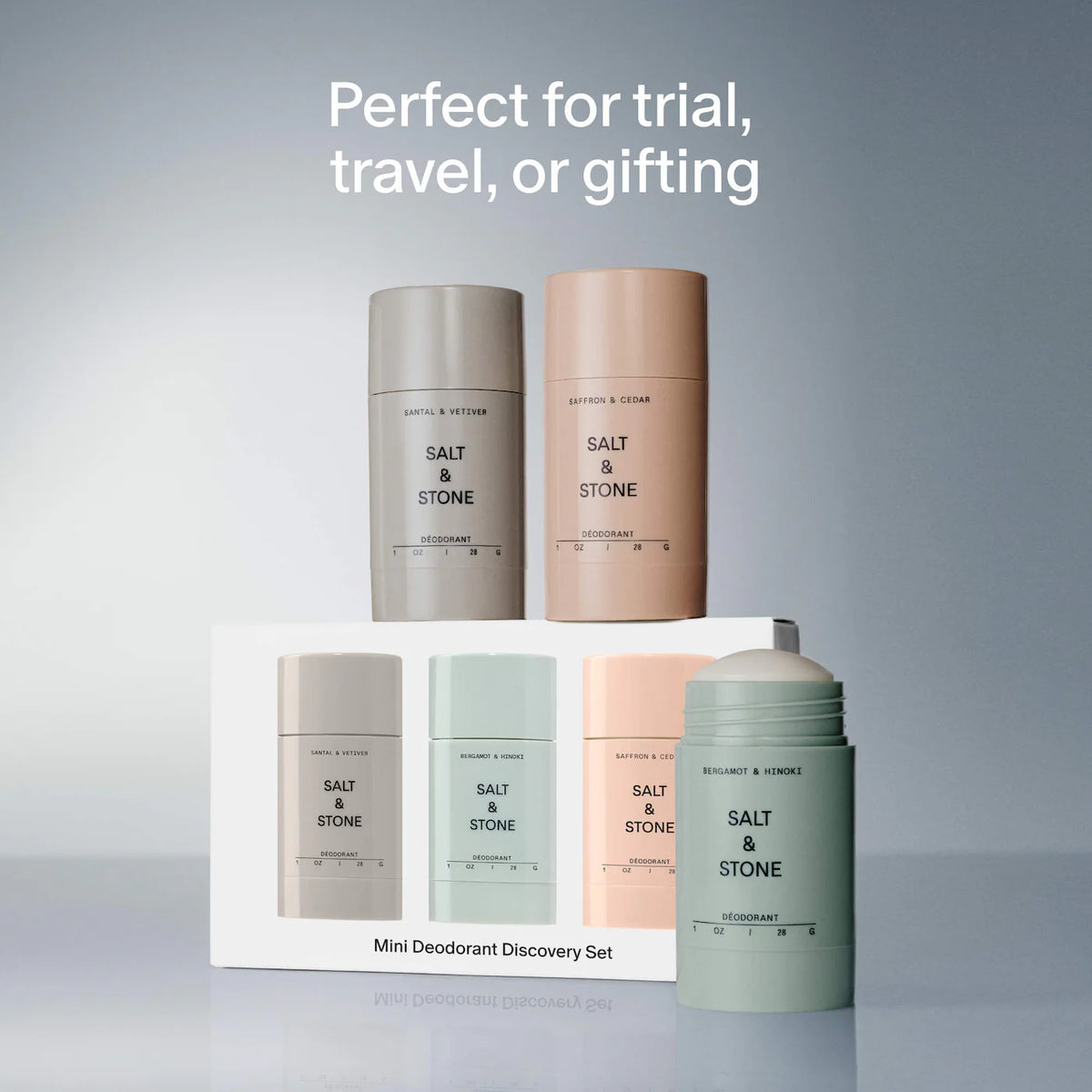 Salt & Stone - Mini Deodorant Discovery Gift Set (Three mini)