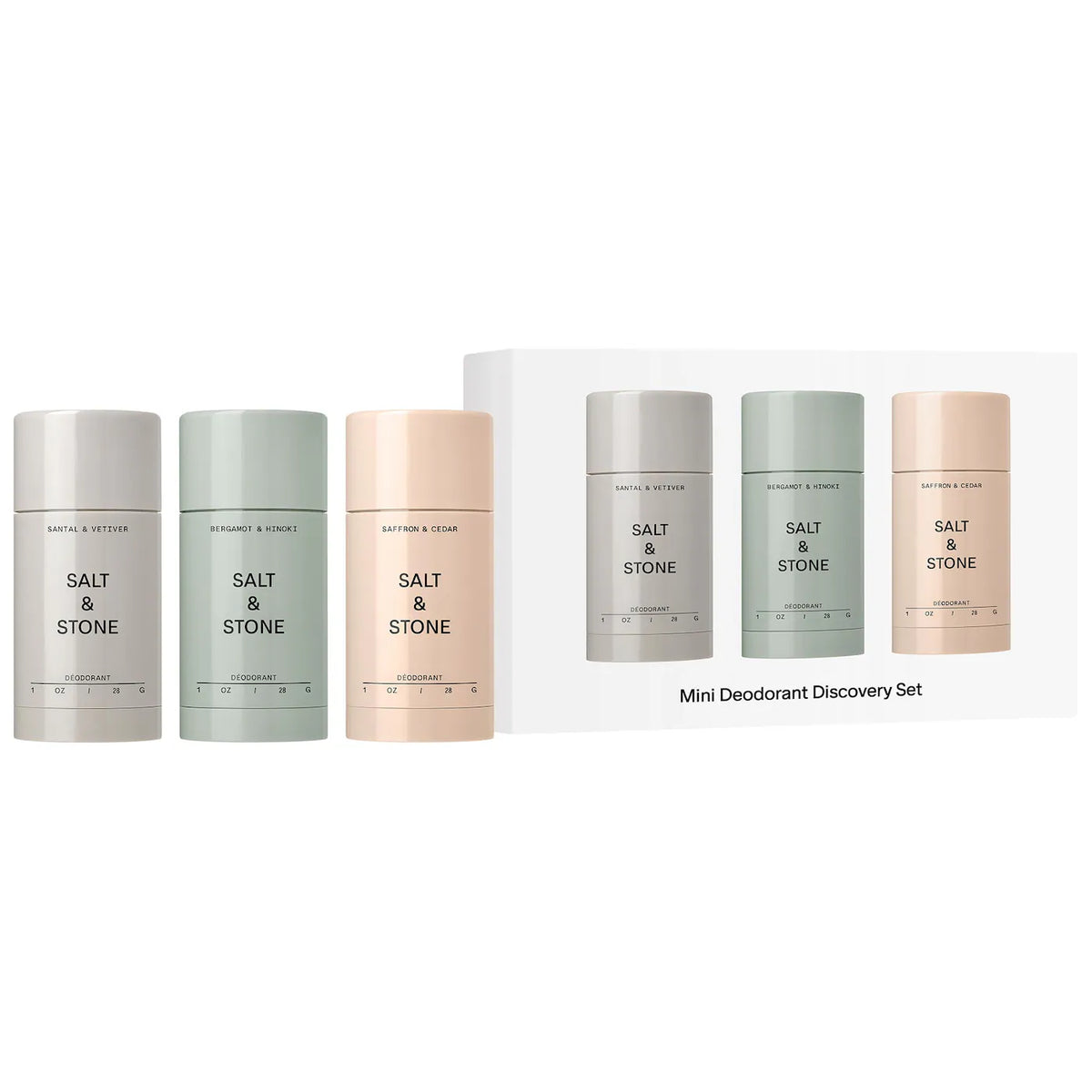 Salt & Stone - Mini Deodorant Discovery Gift Set (Three mini)