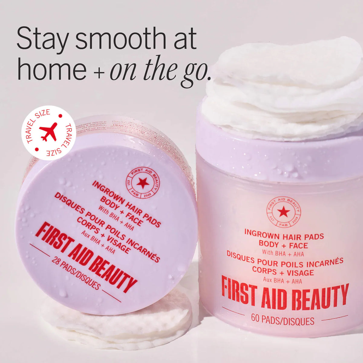 First Aid Beauty - Ingrown Hair Pads with BHA & AHA 28 PADS