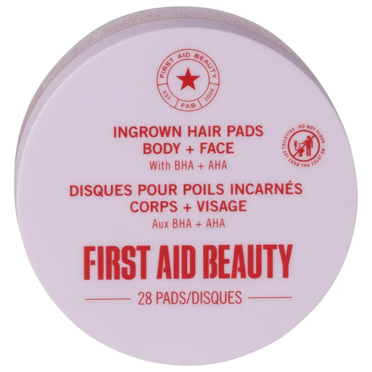 First Aid Beauty - Ingrown Hair Pads with BHA & AHA 28 PADS