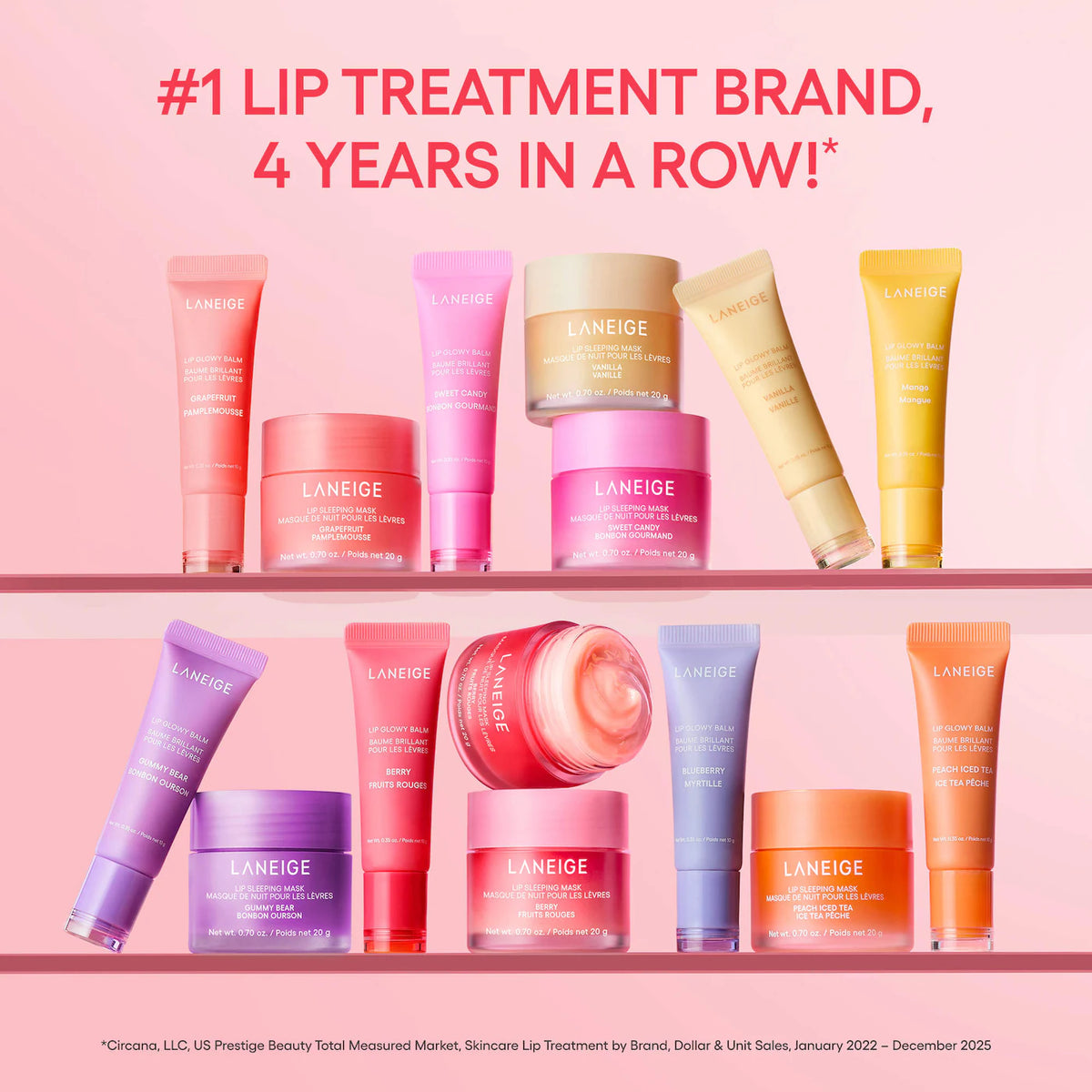LANEIGE - Lip Glowy Balm | 10 g | Acai Mango Smoothie (Limited Edition)
