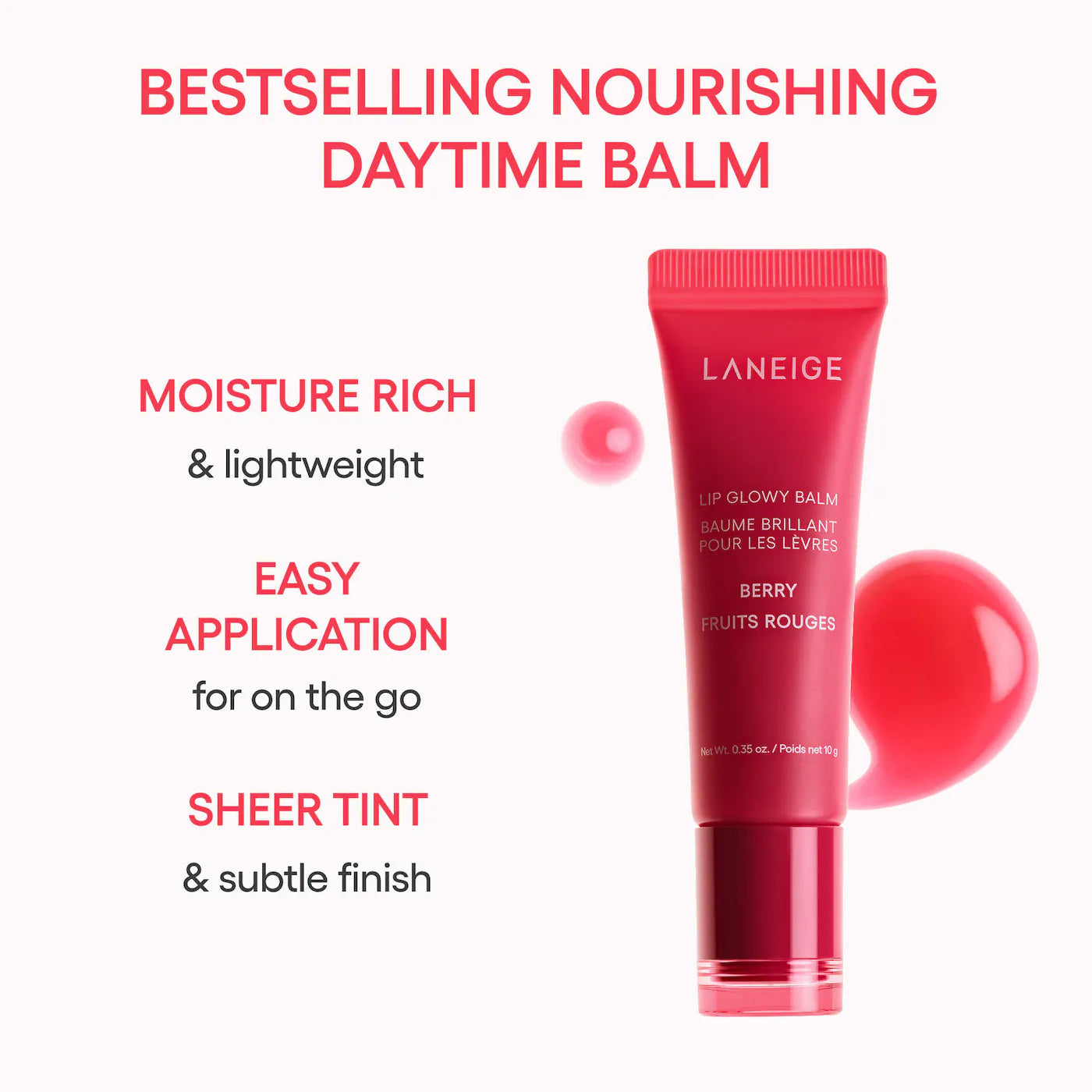 LANEIGE - Lip Glowy Balm | 10 g | Acai Mango Smoothie (Limited Edition)