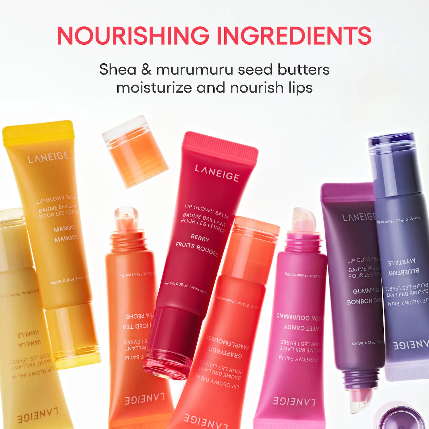 LANEIGE - Lip Glowy Balm | 10 g | Acai Mango Smoothie (Limited Edition)