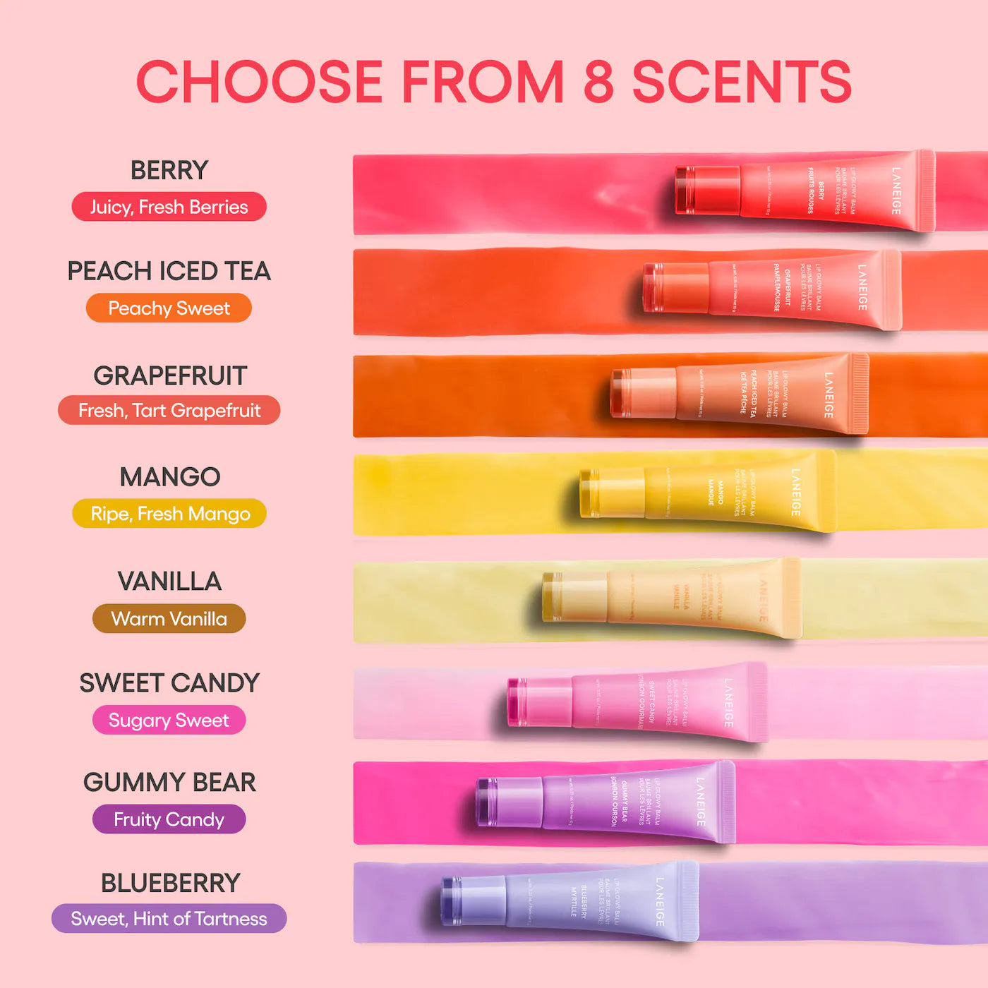 LANEIGE - Lip Glowy Balm | 10 g | Acai Mango Smoothie (Limited Edition)
