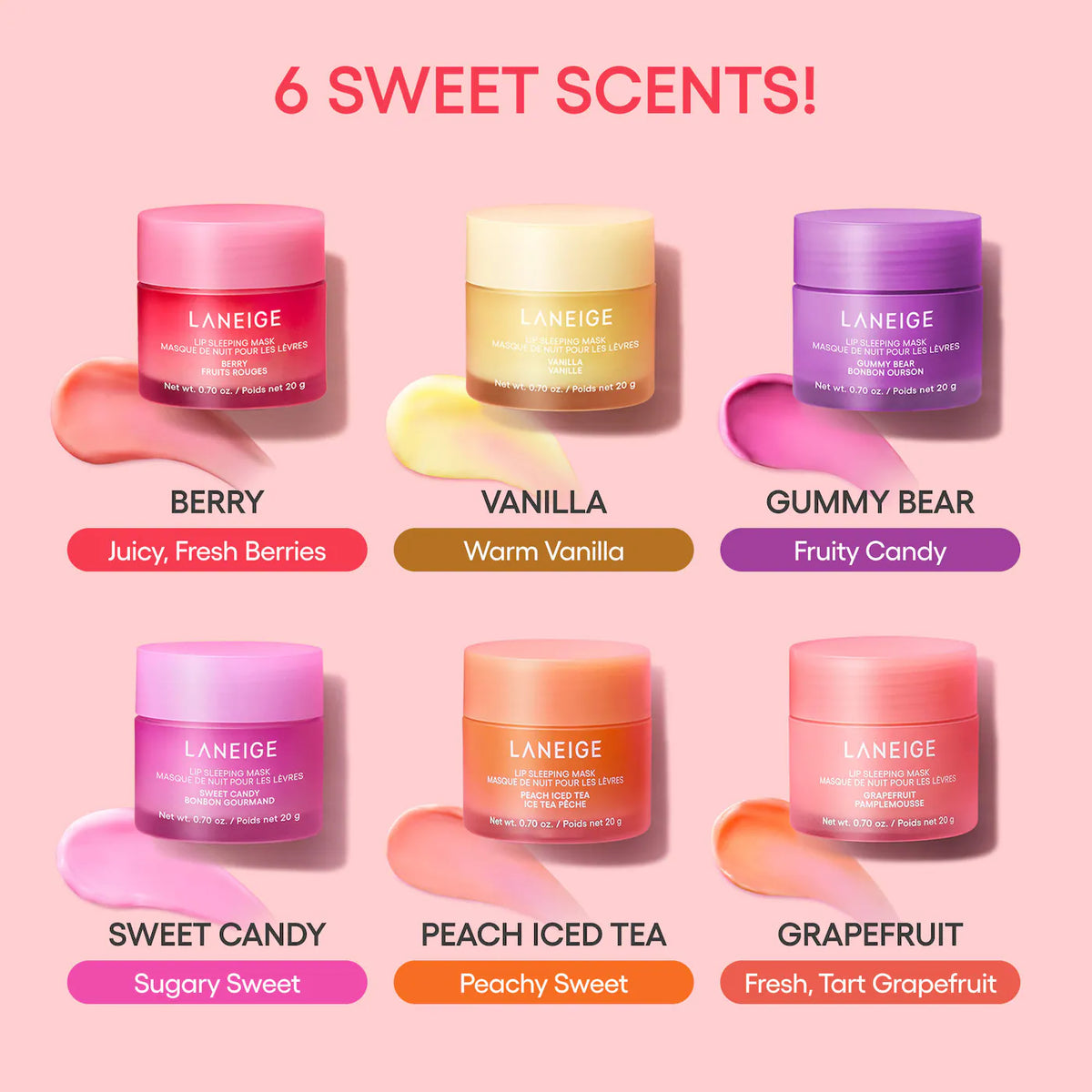 LANEIGE - Lip Sleeping Mask | 20 g | Acai Mango Smoothie (Limited Edition)