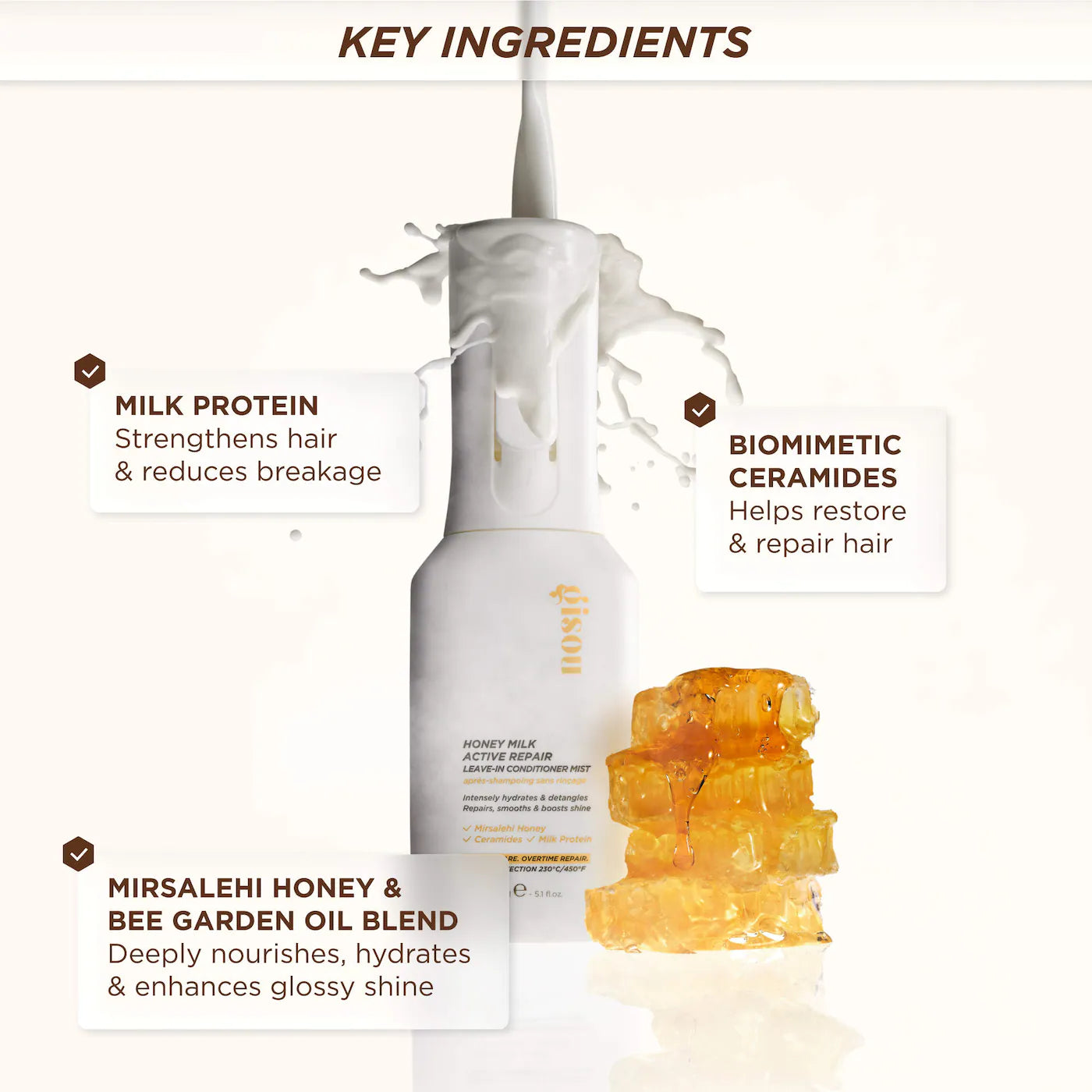 Gisou - Honey Milk Active Repair Leave-In Conditioner Mist | 150 mL