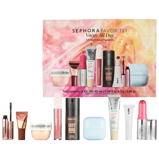 Sephora Favorites - Vacay All Day Makeup and Skincare Value Set (New 2026)