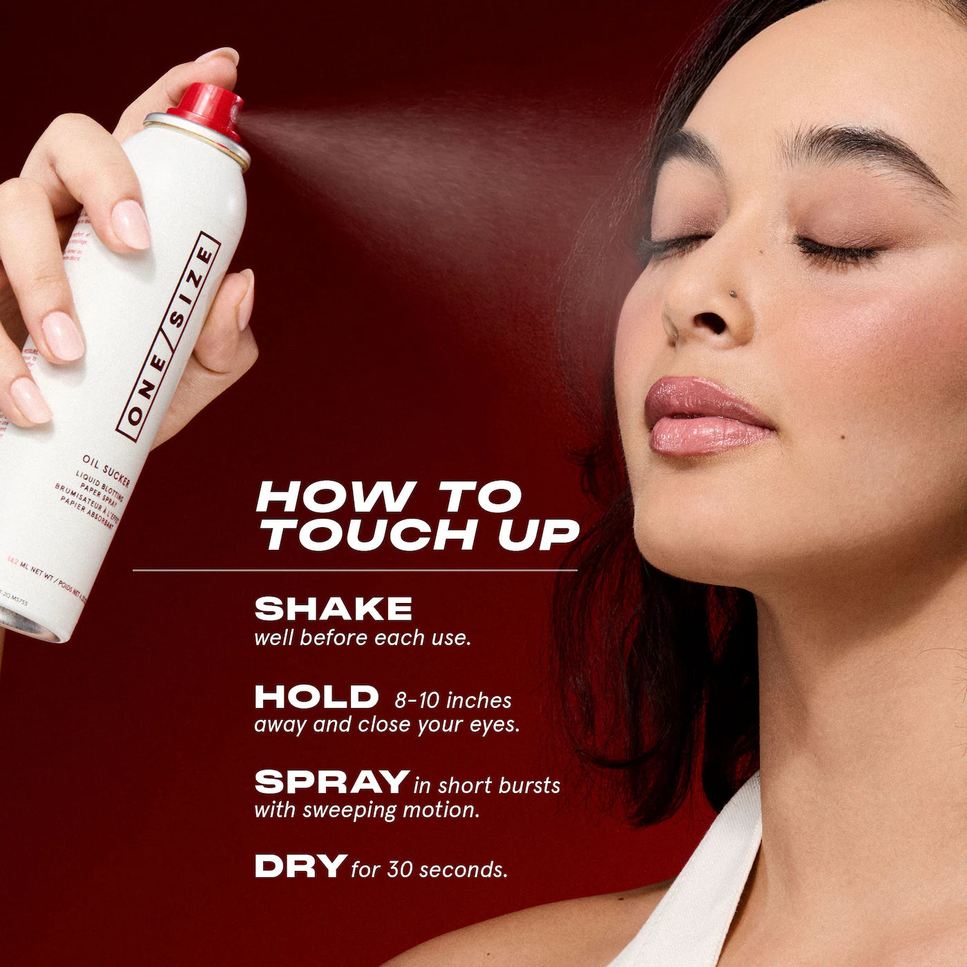ONE/SIZE by Patrick Starrr - Oil Sucker Liquid Blotting Paper Touch Up Spray | 142 mL